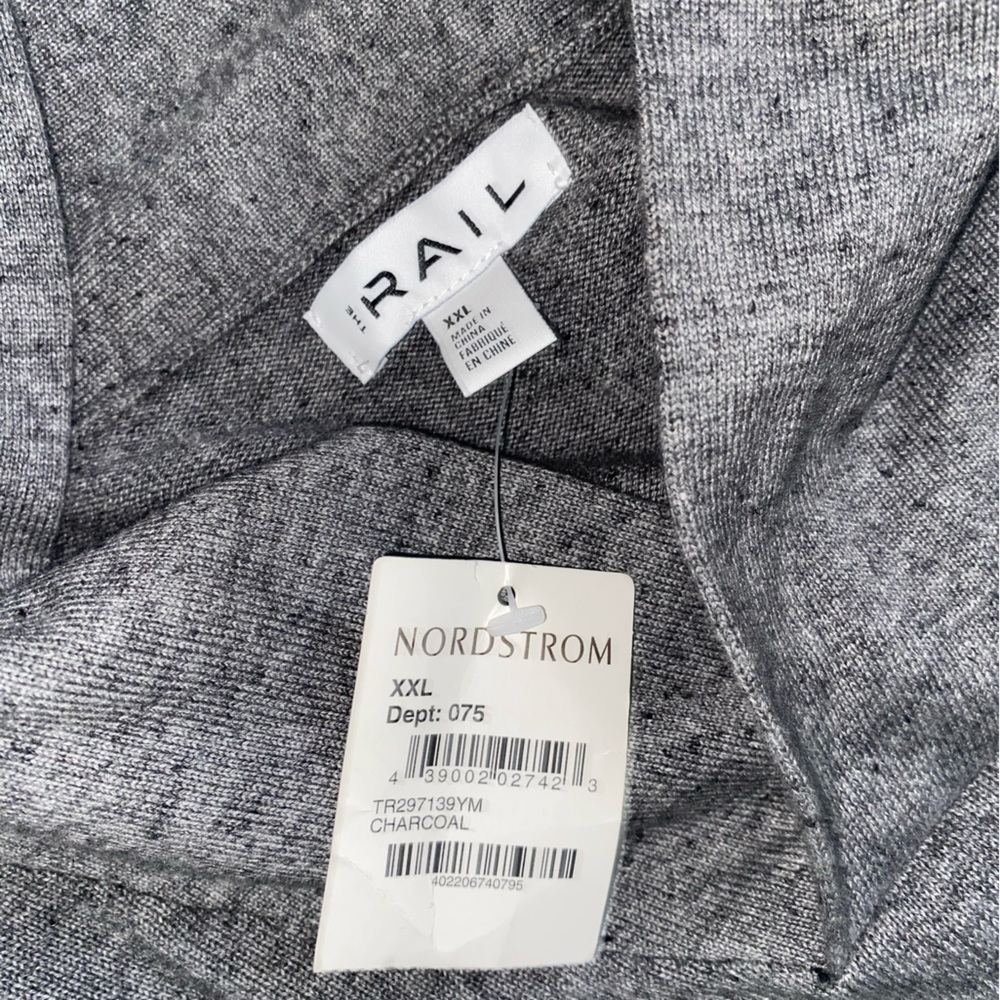 NWT The Rail Shawl Neck Collared Sweater Size 2X - Picture 6 of 6